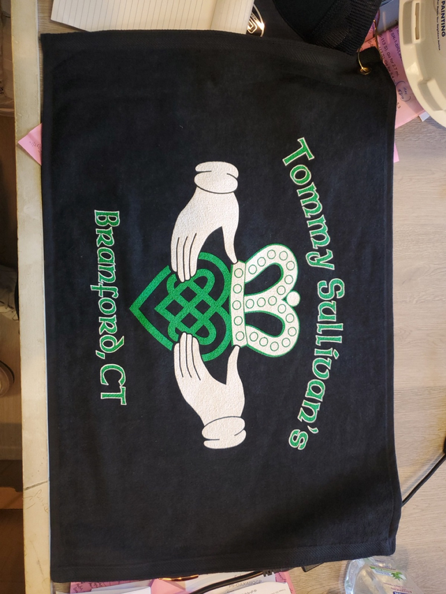 Tommy Sullivan's, Branford, rally towel
