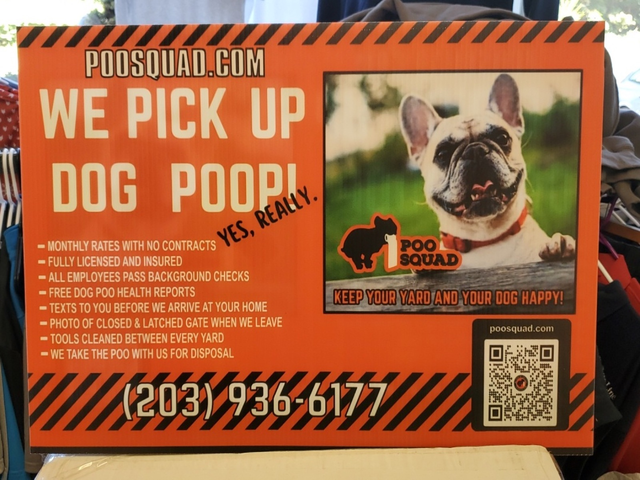 Poo Squad yard sign