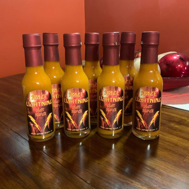 Custom hot sauce bottle labels